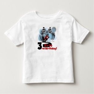 Motorcycle Racing 3rd Birthday Toddler T-Shirt