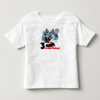 Motorcycle Racing 3rd Birthday Toddler T-Shirt