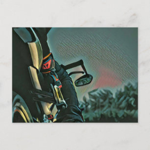 motorcycle racing lover gift postcard