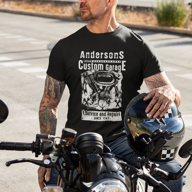 Motorcycle Repair Custom Garage T-Shirt (Creator Uploaded)