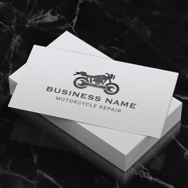Motorcycle Repair Maintenance Service Mechanic Business Card (Creator Uploaded)