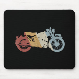 Motorcycle Retro Style Vintage Mouse Pad