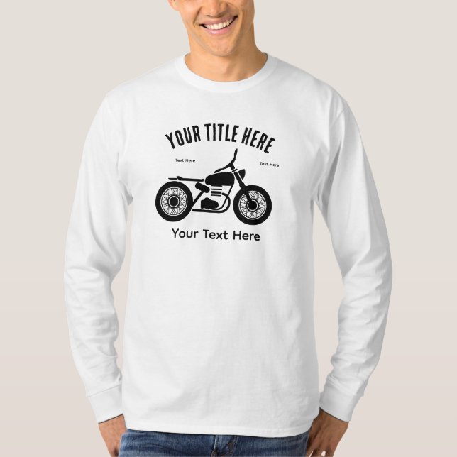 Motorcycle Ride Speed and Freedom Design T-Shirt (Front)