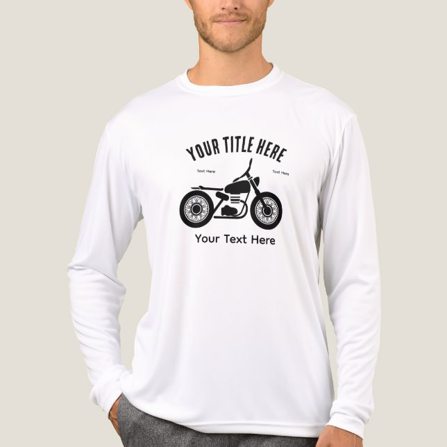 Motorcycle Ride Speed and Freedom Design Tri-Blend Shirt (Front)