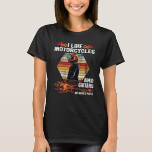Motorcycle Rider Quote Cool For Guitar T-Shirt