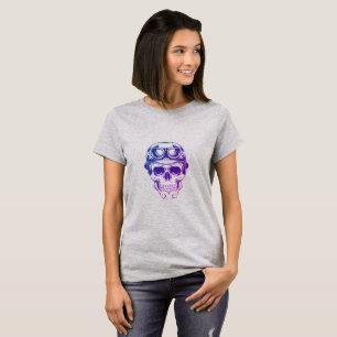 Motorcycle Rider Skull T-Shirt