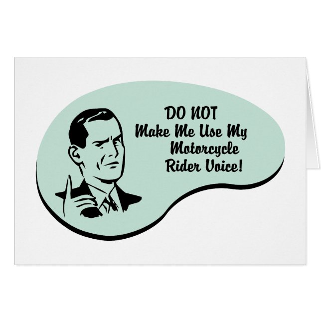 Motorcycle Rider Voice (Front Horizontal)