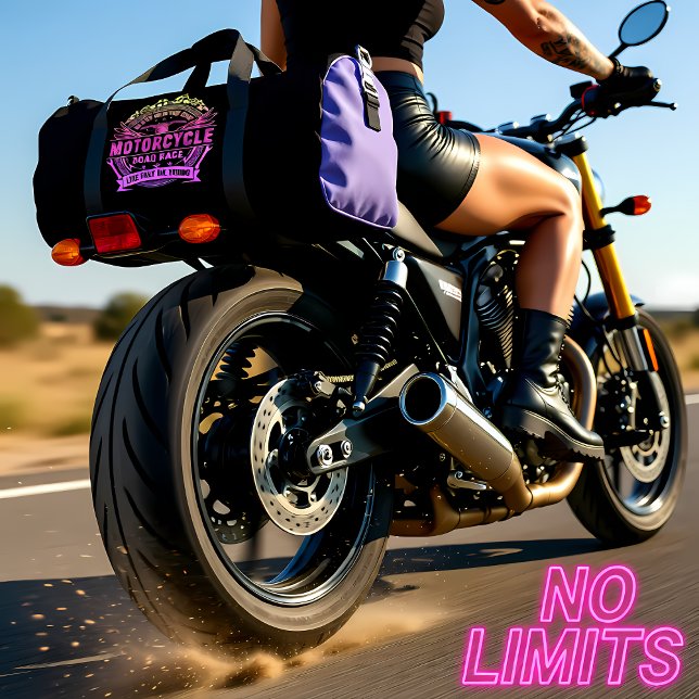 Motorcycle Road Race Live Fast Duffle Bag (Creator Uploaded)