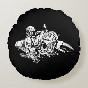 Motorcycle   round cushion