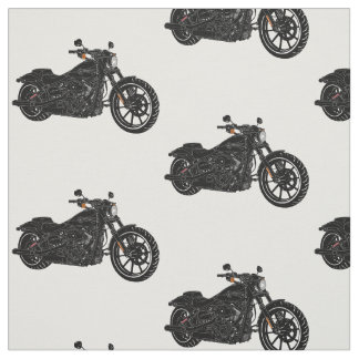 Motorcycle Rustic Fabric