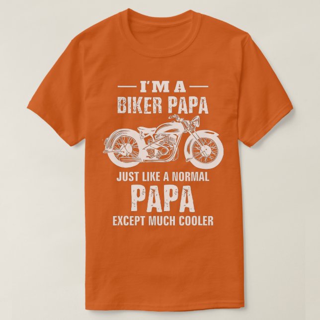 Motorcycle s Biker Papa Bike s Men Dad Grandpa Gif T-Shirt (Design Front)