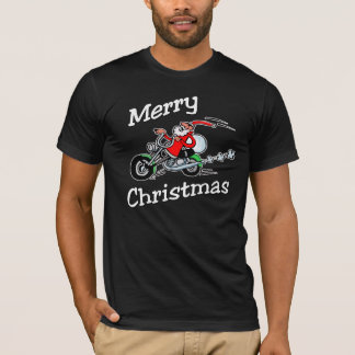 Motorcycle Santa Dark T-Shirt