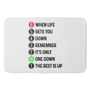 Motorcycle Shift Funny Saying Motocross Motorbike  Bath Mat