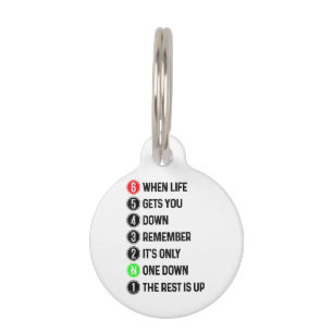 Motorcycle Shift Funny Saying Motocross Motorbike  Pet Tag