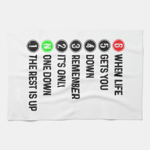 Motorcycle Shift Funny Saying Motocross Motorbike Tea Towel