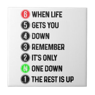 Motorcycle Shift Funny Saying Motocross Motorbike  Tile