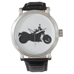 Motorcycle Silhouette Watch
