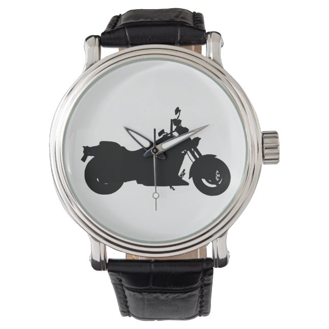 Motorcycle Silhouette Watch (Front)