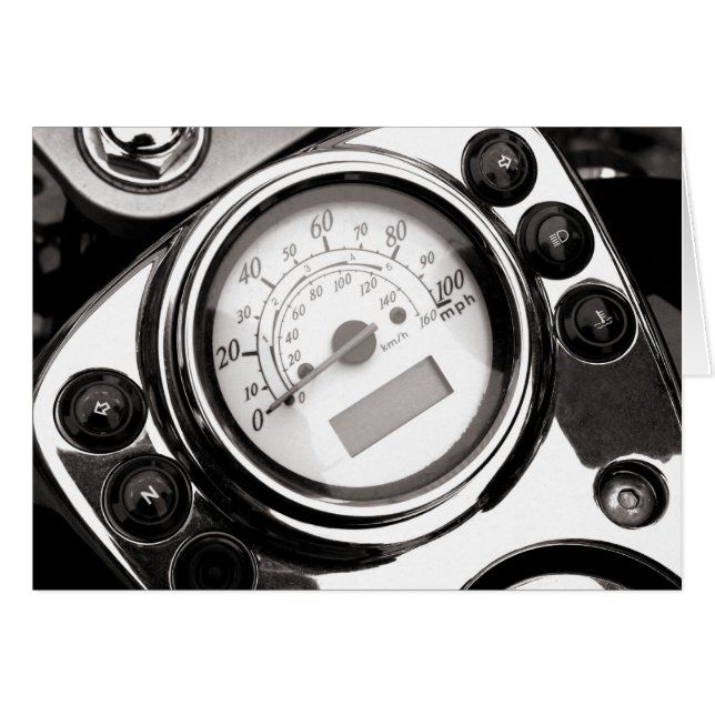 Motorcycle Speedometer (Front Horizontal)