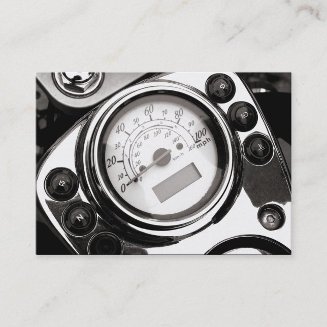 Motorcycle Speedometer Business Card (Front)