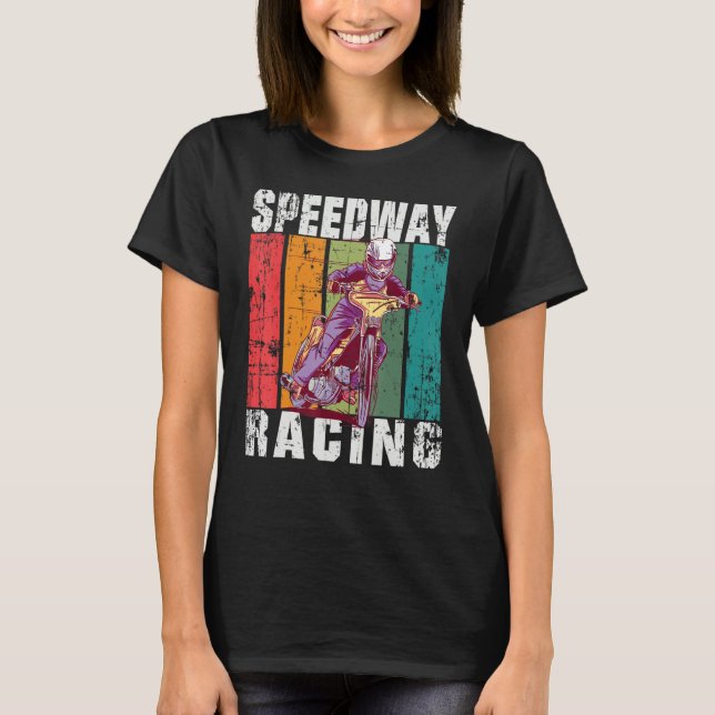 Motorcycle Speedway Racing Flat Track T-Shirt (Front)