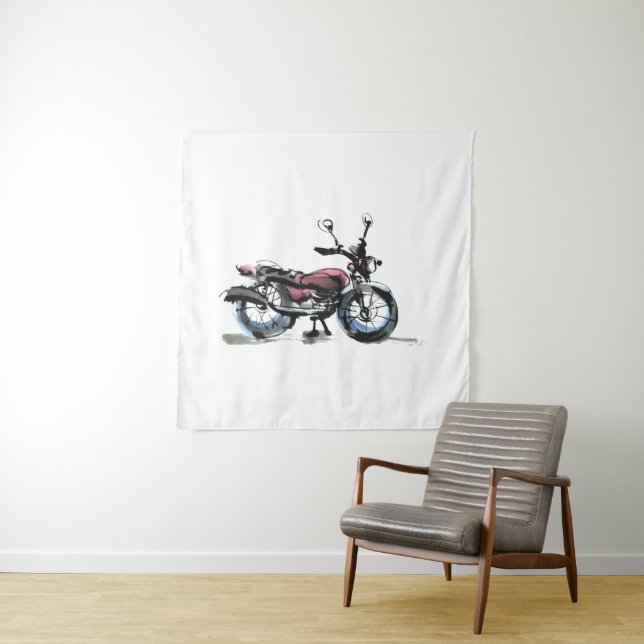 Motorcycle Tapestry (In Situ)