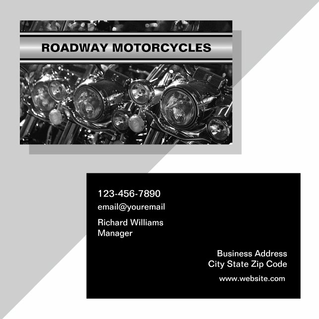 Motorcycle Theme Cool Business Cards (Creator Uploaded)