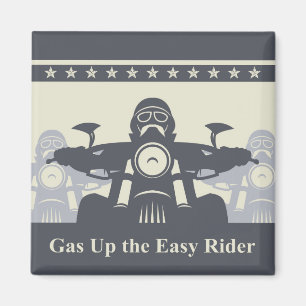 Motorcycle Theme Magnet, Biker Rally Easy Rider Magnet