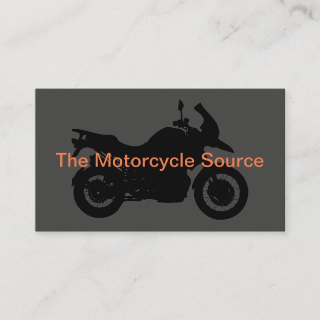 Motorcycle Theme Simple Design Business Card (Front)