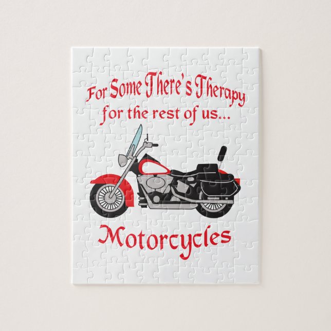 MOTORCYCLE THERAPY JIGSAW PUZZLE (Vertical)