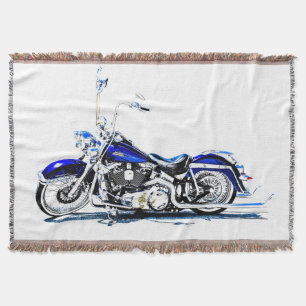 Motorcycle Throw Blanket