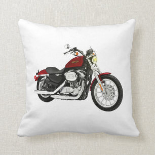 Motorcycle Throw Pillow