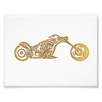 Motorcycle tribal - Choose background colour