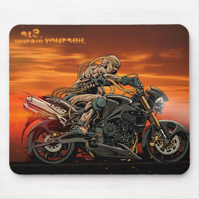  Motorcycle Triple Mousepad (Front)