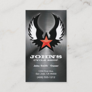 Motorcycle, Truck, or Auto Shop Business Card