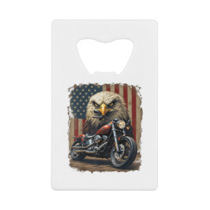 Motorcycle USA Flag Retro Biker Chopper