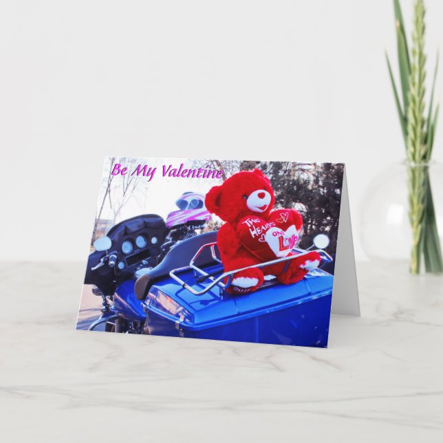 Motorcycle Valentine Holiday Card (Front)