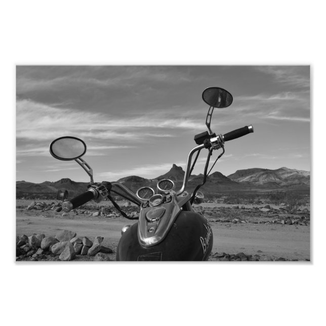 Motorcycle West Photo Print (Front)
