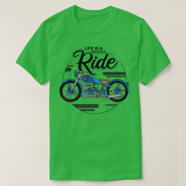 Motorcycle with Automatic T-Shirt (Design Front)