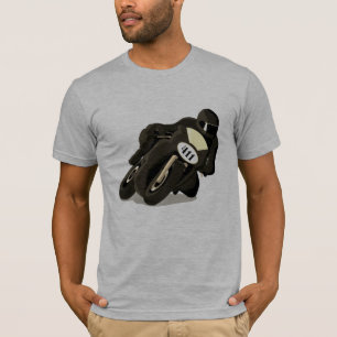 Motorcycle with Customisable Number Plate T-Shirt