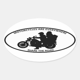 Motorcycles Are Everywhere Oval Sticker
