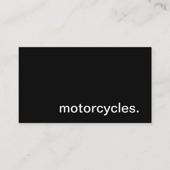 Motorcycles Business Card (Front)