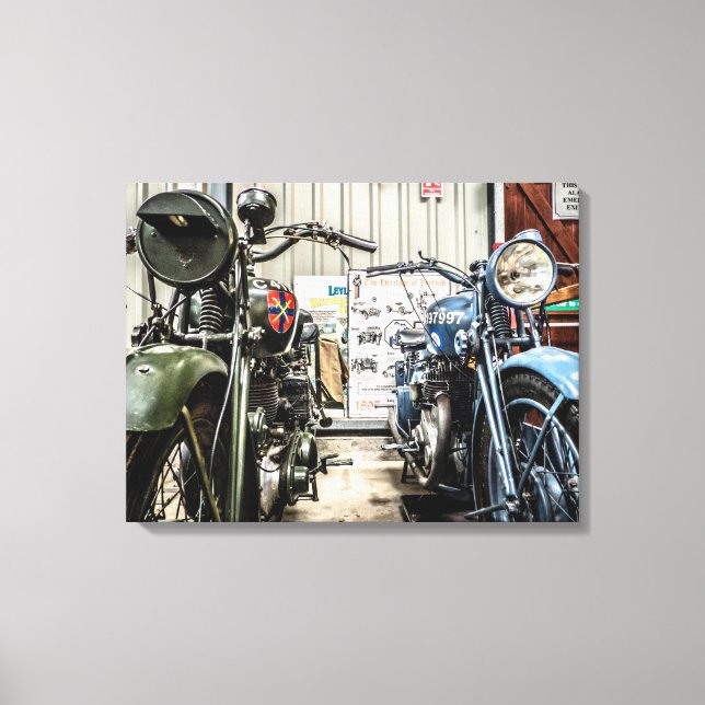 Motorcycles Canvas Print (Front)