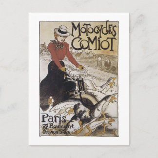 Motorcycles Comiot Paris Postcard