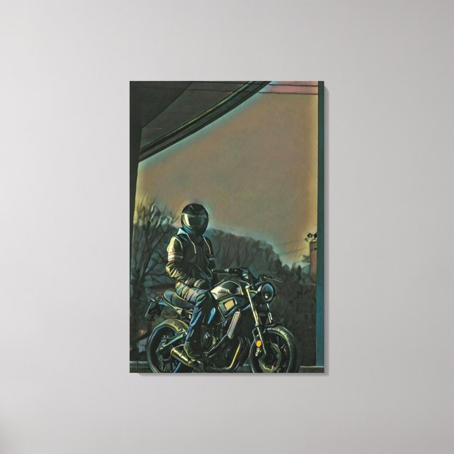 Motorcycles gifts canvas print (Front)