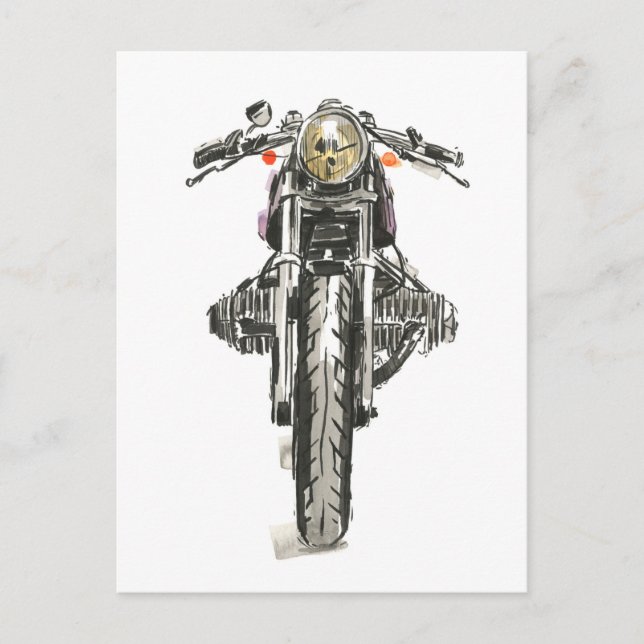 Motorcycles in Ink II Postcard (Front)