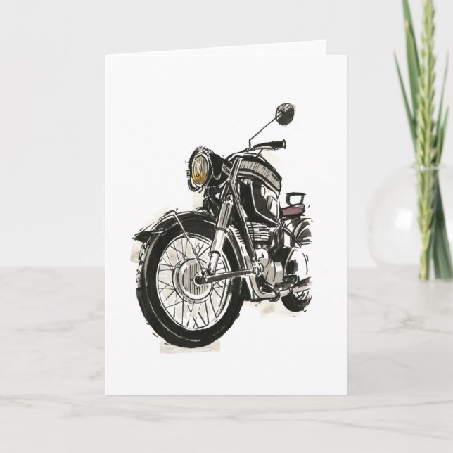Motorcycles in Ink IV Card (Front)