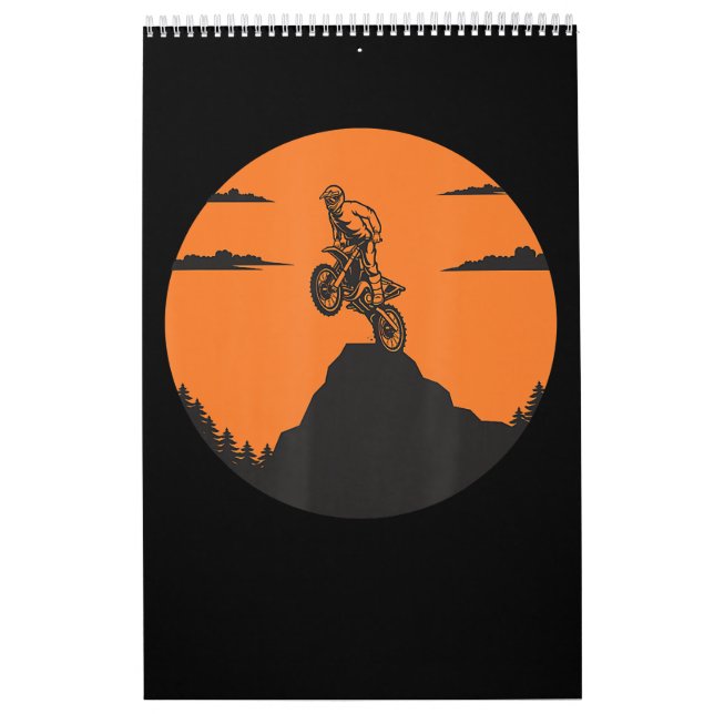 Motorcycles Motorbike Motocross Peak Calendar (Cover)