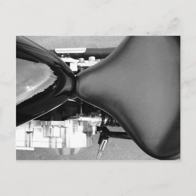 Motorcycles Motorcycle Parts Seat Fuel Tank Photo Postcard (Front)