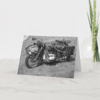 "Motorcycles: Start Seeing Vehicles" Birthday Card